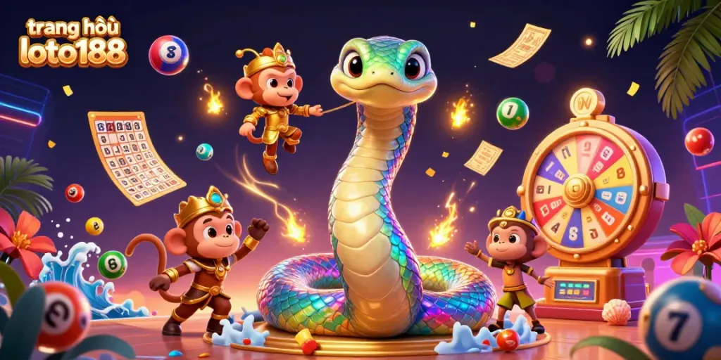 Play and win big at trang chủ loto188 with colorful lottery elements and a vibrant casino scene.