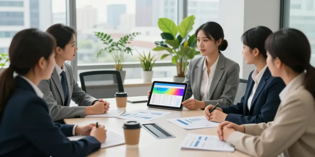 Team discussing Payday Loans Co options in a modern office setting