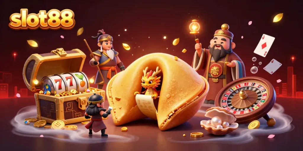 Experience thrilling slot88 action with dynamic characters and vibrant casino elements.