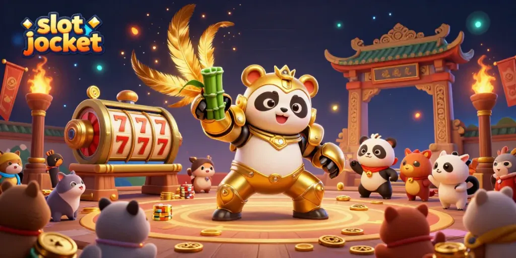Experience slot jackpot excitement with colorful 3D characters and vibrant casino elements in action.