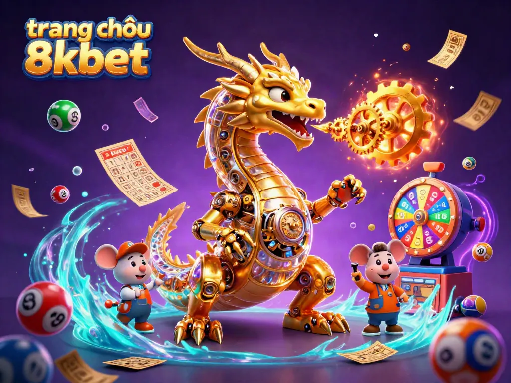 Experience the thrills of trang chủ 8xbet amid golden gears and colorful lottery action.