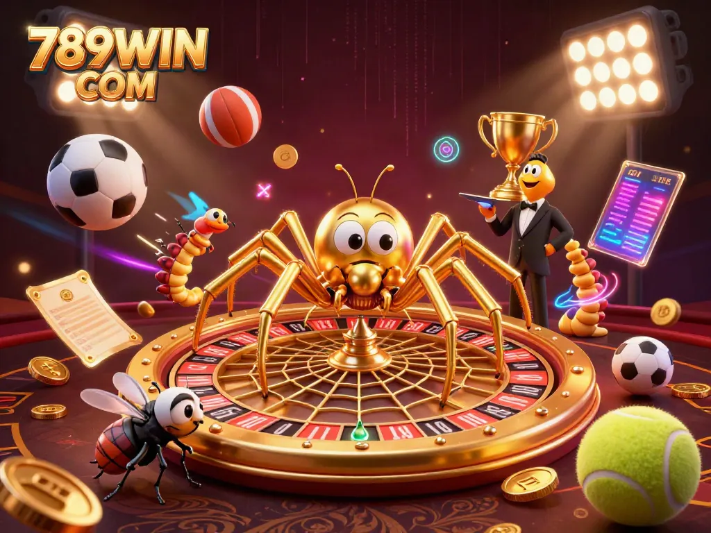 Experience the excitement at 789WIN COM with this vibrant 3D casino scene filled with action and rich visuals.