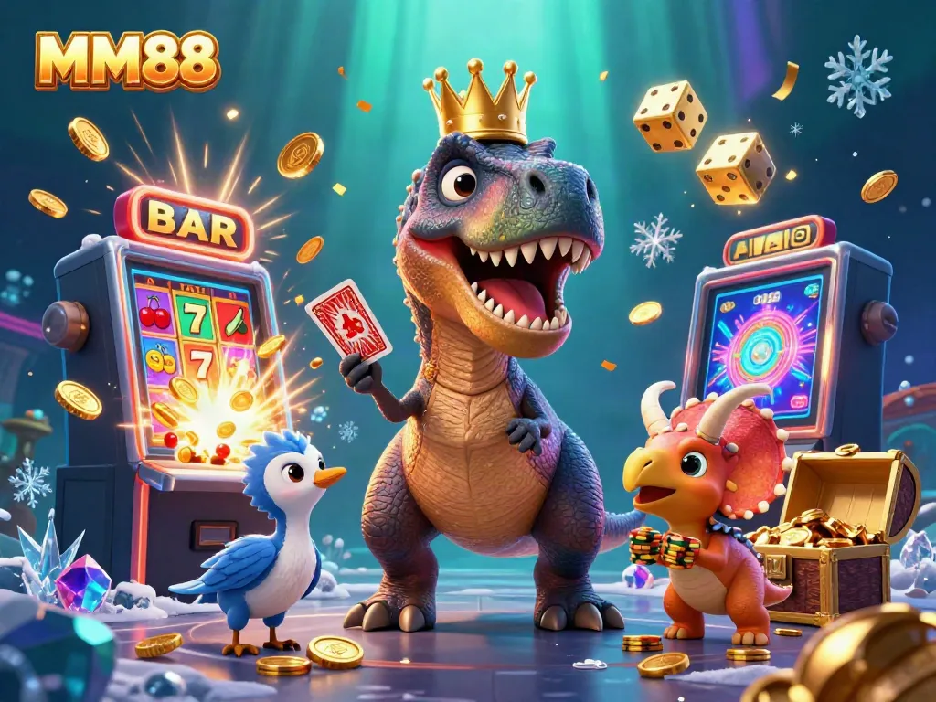 Experience thrilling casino action with MM88's dynamic characters and vibrant game elements.